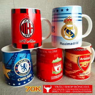Ly sứ lưu niệm - các câu lạc bộ bóng đá Manchester, Arsenal, Chelsea, Barca, Real, Liverpool - Trâu shop