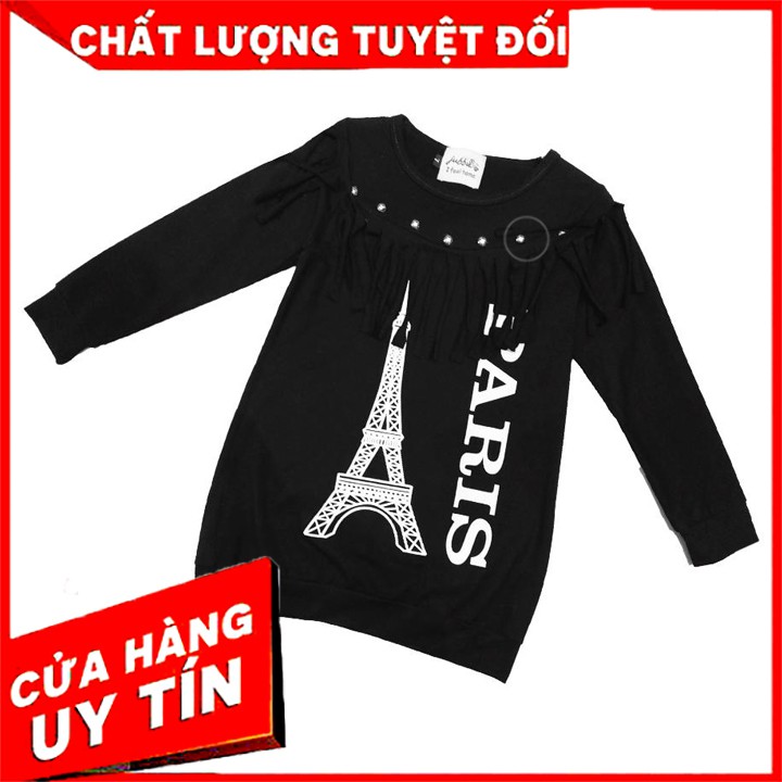 Áo váy cotton dài tay cho bé gái  ⚡️ 𝗙𝗥𝗘𝗘 𝗦𝗛𝗜𝗣 ⚡️ chất cotton 100% co giãn 4 chiều mềm mịn, thấm hút hồ hôi tốt