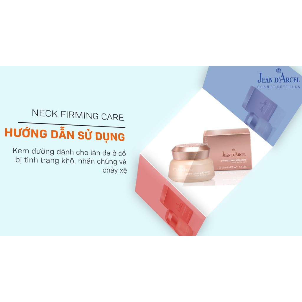 [HÀNG NHẬP KHẨU] Kem Dưỡng Giúp Giảm Nếp Nhăn Và Chảy Xệ Vùng Cổ, Chống Lão Hóa Jean D'Arcel Neck Firming Care