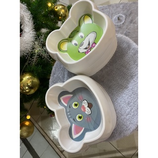 Bát ăn đơn gấu cho chó mèo - Bát đựng thức ăn, uống nước cho chó mèo