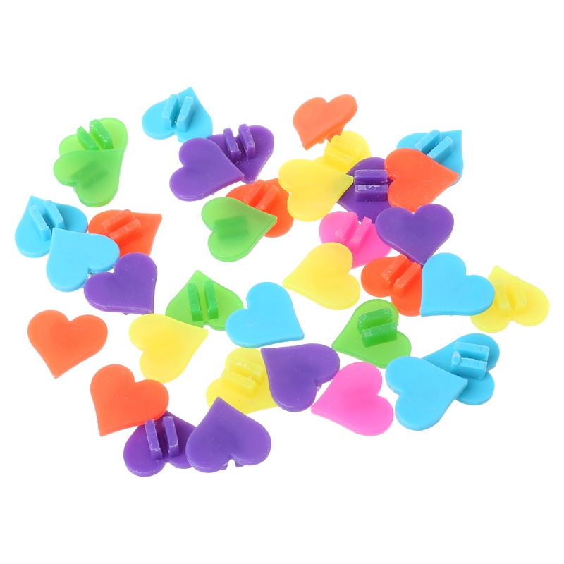 ✿ 1 Túi Phụ Kiện Trang Trí Căm Xe Đạp Hình Trái Tim Nhiều Màu Sắc Cho Trẻ Em