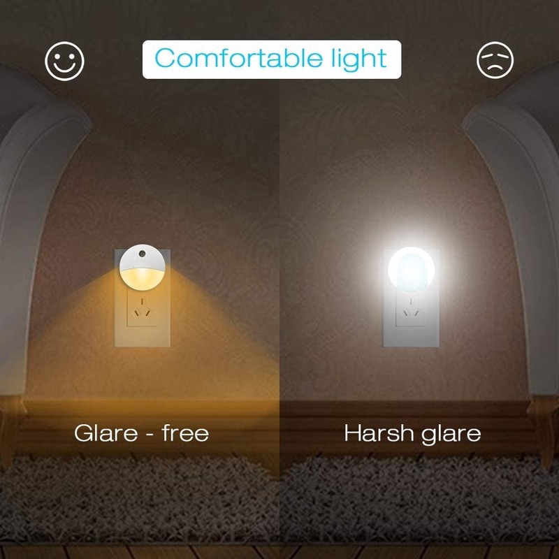 Stick-On Half Moon Motion Sensor Night Light / LED Closet Stair Light / Human Body Induction Wall Lamp