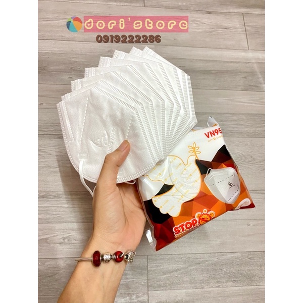 50 CÁI KHẨU TRANG N95 5LỚP ANTI VMASK HOÀNG HOA ĐÀ