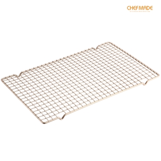 Khay Lưới Nướng CHEFMADE Không Dính Thanh Dày Hình Chữ Nhật 16 inch Đạt Chuẩn FDA WK3004