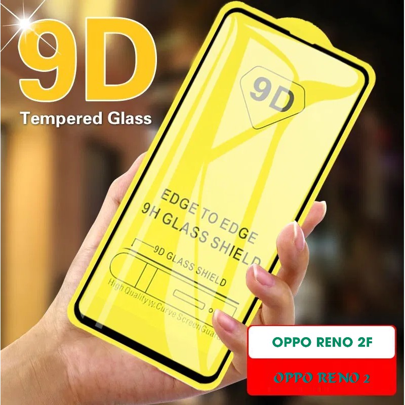 Kính Cường Lực Oppo reno 2 / Oppo reno 2F Full Keo,Full Màn 9D Hàng Chuẩn Loại 1