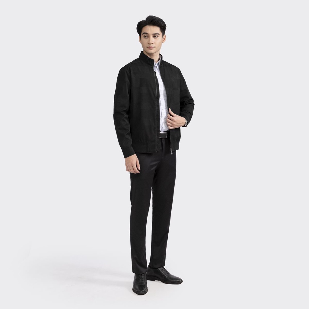 Áo khoác gió nam 2 lớp Aristino AJK046W2 Jacket dáng regularfit kẻ caro 4 màu lựa chọn vải Polyester bền màu sắc nét