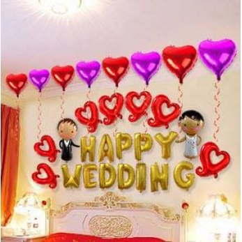 sét bóng trang trí phòng cưới giao ngẫu nhiên siêu đẹp