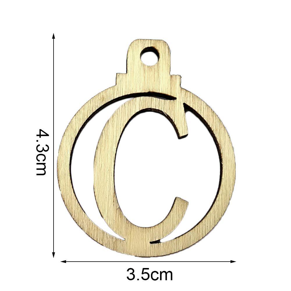 PINEVN Lịch Giáng Sinh 26 Chữ Cái Và Số Bằng Gỗ