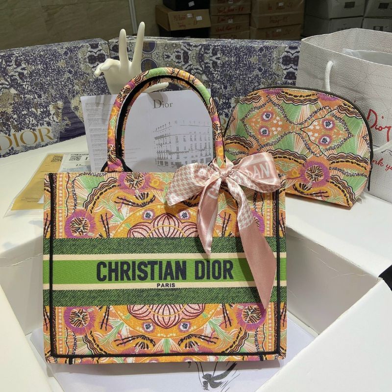 Set túi DIOR tole kèm ví + khăn