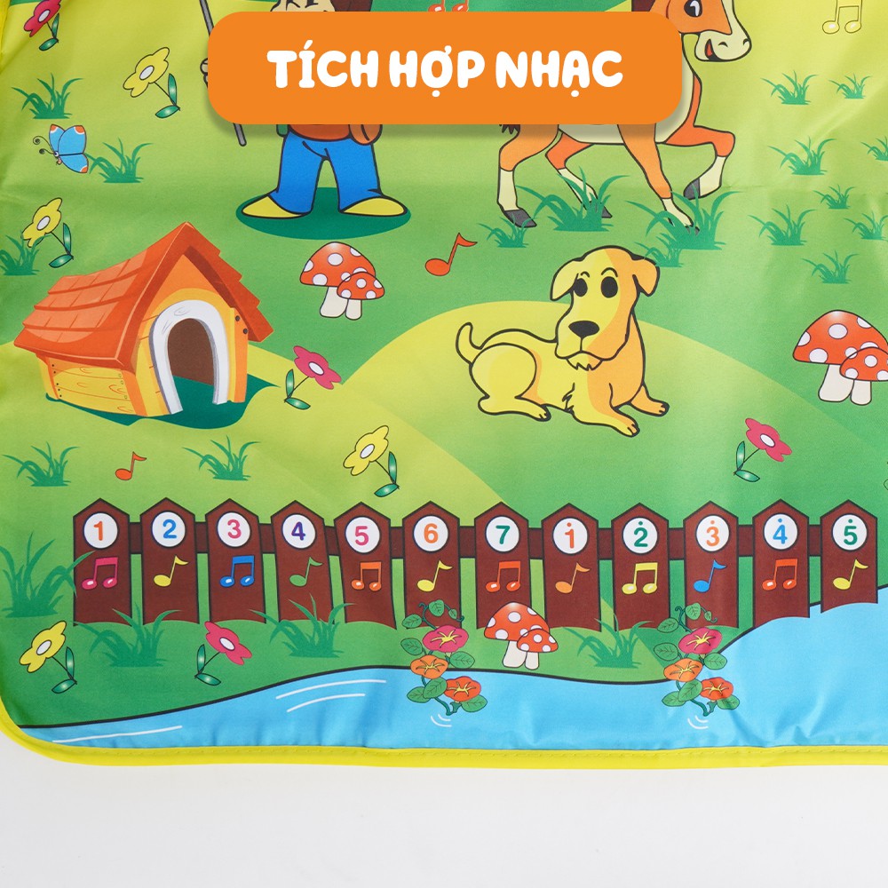 Đồ chơi giáo dục sớm cho trẻ sơ sinh thảm nhạc nông trại vui vẻ cho bé Toyshouse LT2913