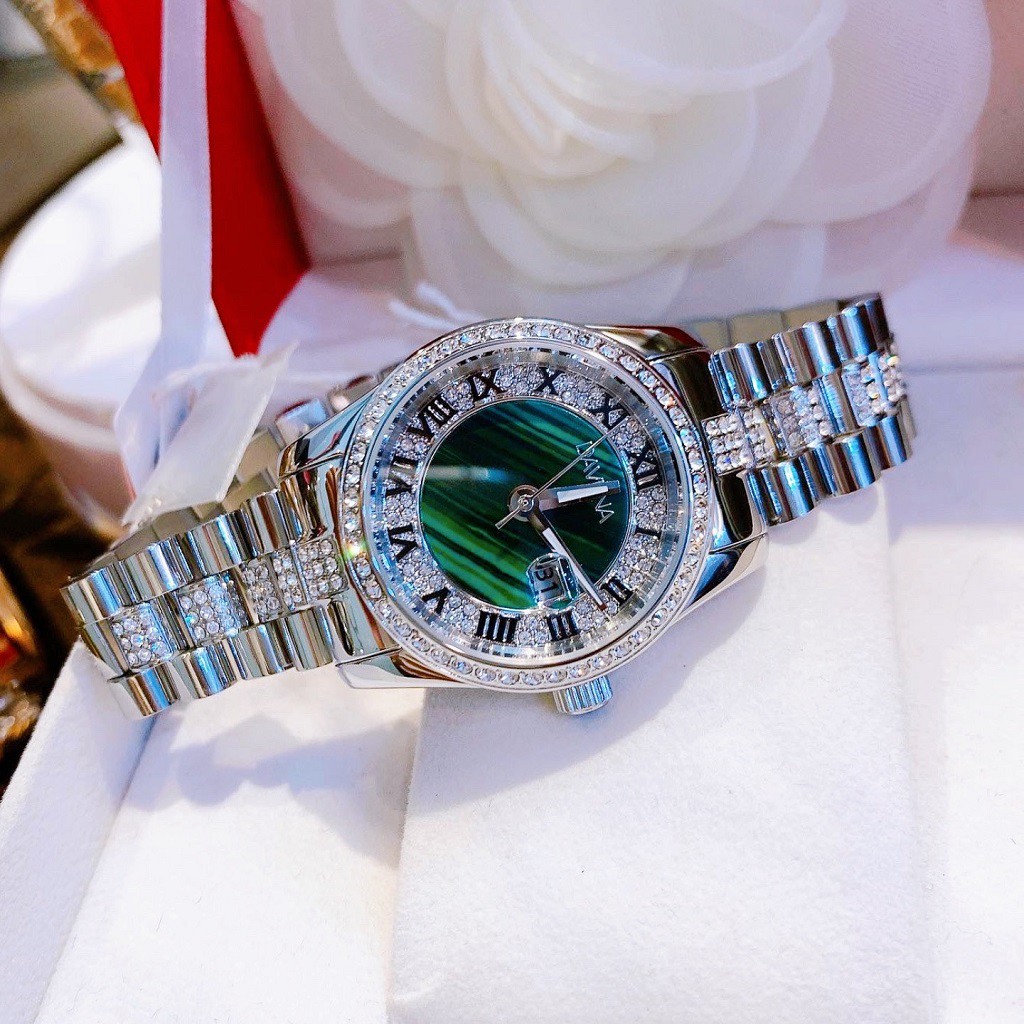 Đồng Hồ Nữ Davena 61803 Silver Chính Hãng 34mm