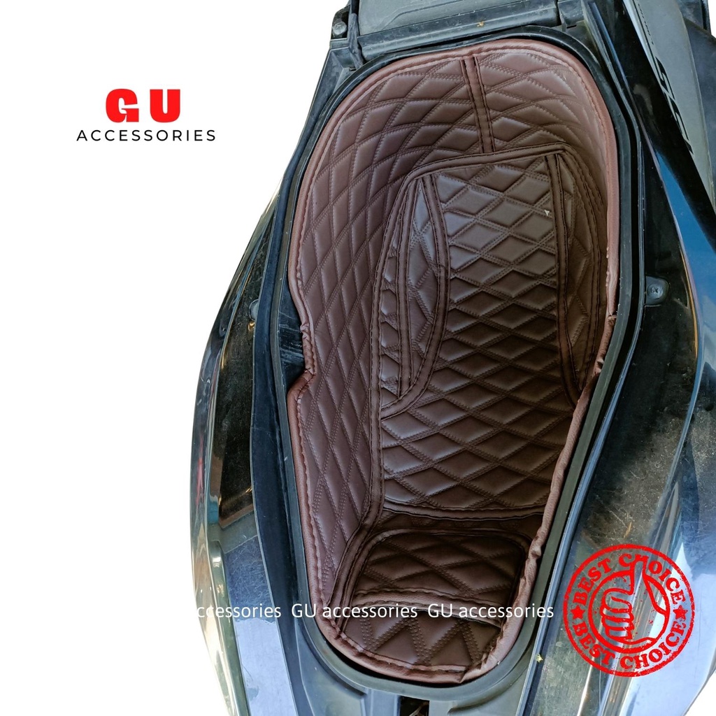 Lót cốp xe máy YAMAHA FREEGO S ACRUZO FAZZIO GRANDE NVX JANUS XRIDE chất liệu da cao cấp thiết kế có túi đựng giấy tờ GU