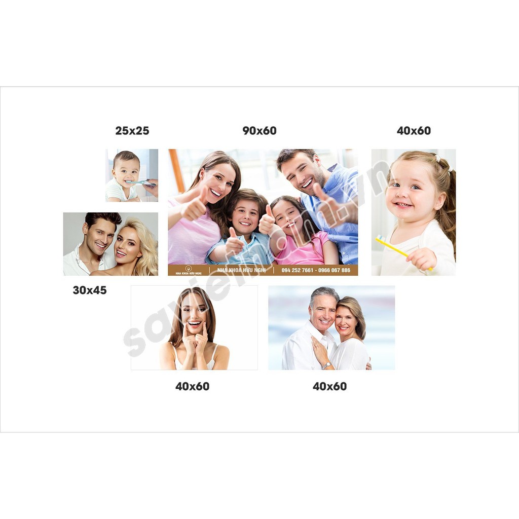 Set tranh Nha khoa nụ cười đẹp