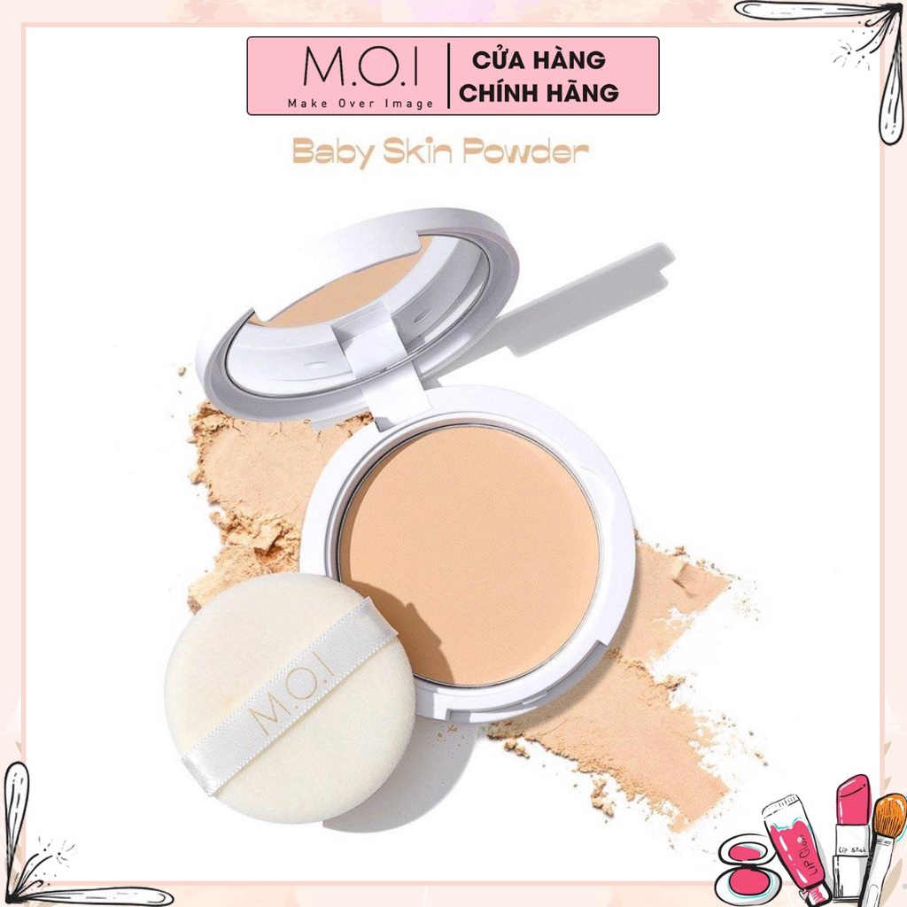 💎 [ CHÍNH HÃNG ] Phấn Phủ M.O.I kiềm dầu kháng nước Baby Skin Powder - Tone tự nhiên | BigBuy360 - bigbuy360.vn