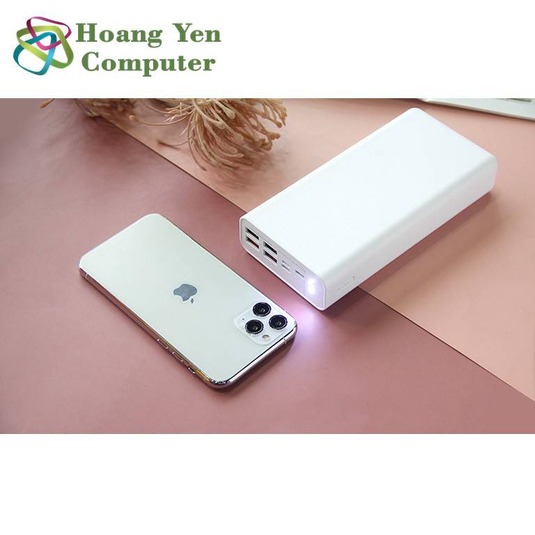 Sạc Dự Phòng Remax RPP-112 30000mAh Lõi Polymer 3 Cổng Sạc Vào, 4 Cổng Sạc Ra, Tích Hợp Đèn Led