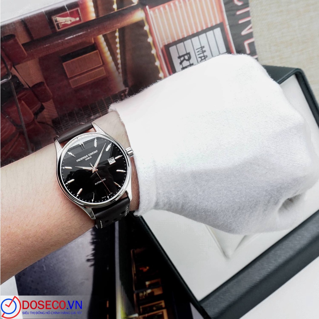 Đồng Hồ Nam Chính Hãng Cơ Automatic Frederique Constant FC-303B5B6-BF Kính Sapphire, Dây Da Cao Cấp Sang Trọng FC15