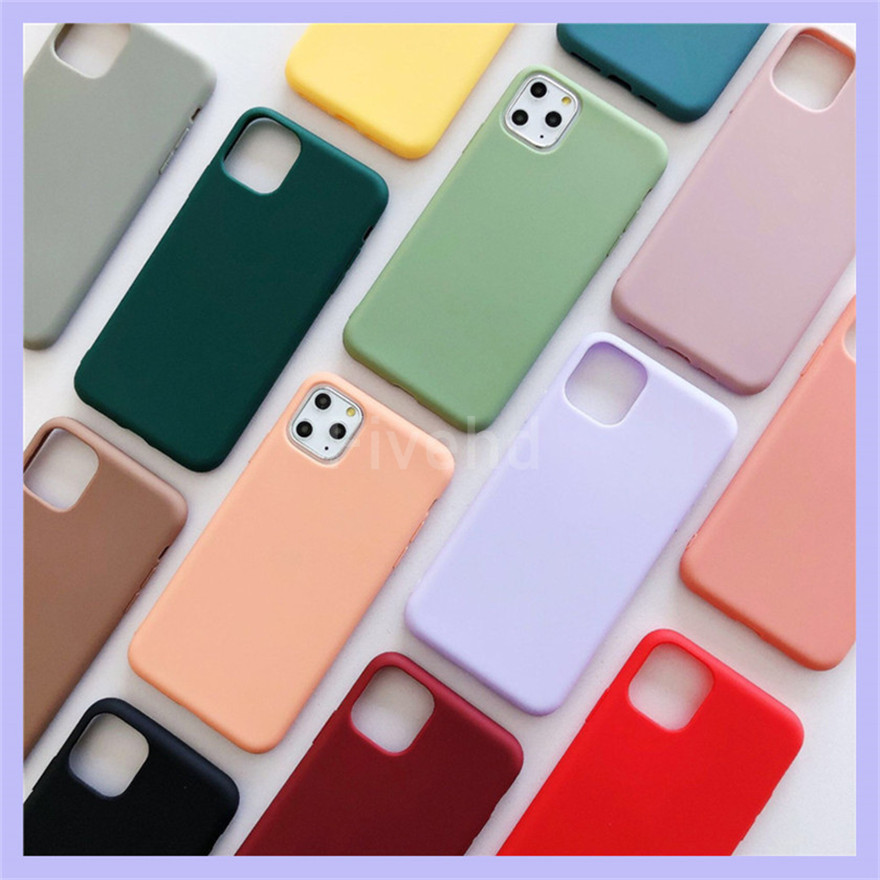 🌈Ready Stock🎁 Samsung Galaxy J4 J6 J7 J8 J5 Pro 2018 Phone Case Candy Color Soft Silicon Shell All-inclusive Protective Cover