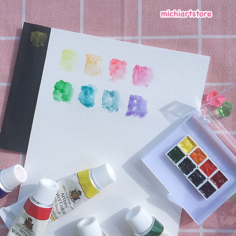 [Michi Art Store] [Quà tặng] Màu nước Turner Artist Watercolour 8 màu cao cấp hạng hoạ sĩ