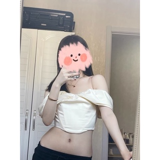 Áo corset trễ vai ( có ảnh thật ở cuối )