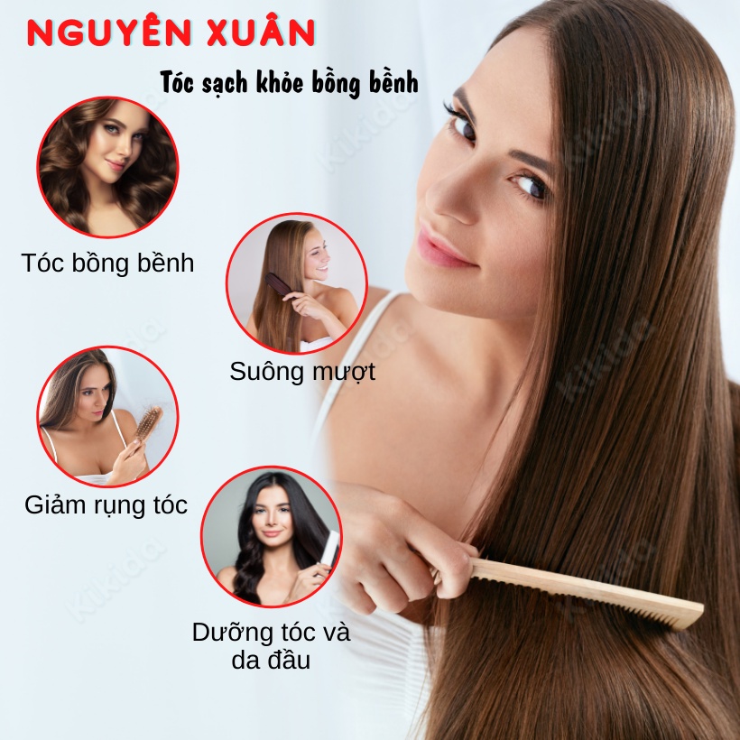 Dầu xả dược liệu Nguyên Xuân 150ml dưỡng tóc chuyên sâu, giúp mượt tóc suôn mềm dễ chải, tự tin bồng bềnh