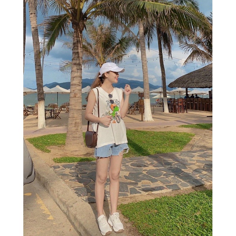 áo tanktop in hình (có áo lót bên trong)