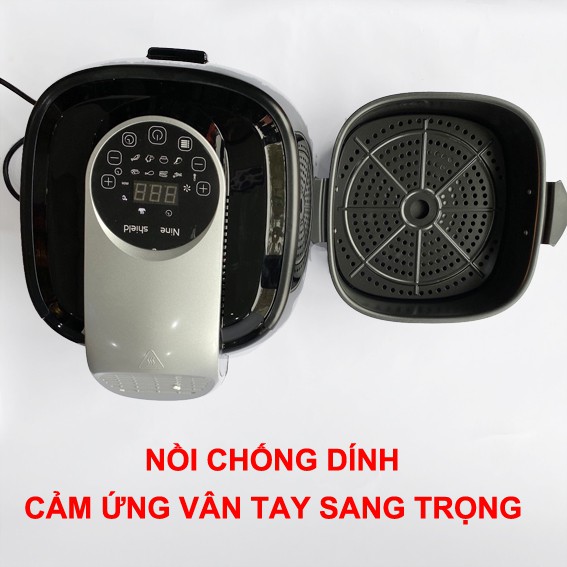 NỒI CHIÊN KHÔNG DẦU, [ chính hãng Nine Shield] Giảm giá 50%, nồi chiên ko dầu, #nồi chiên không dầu philips