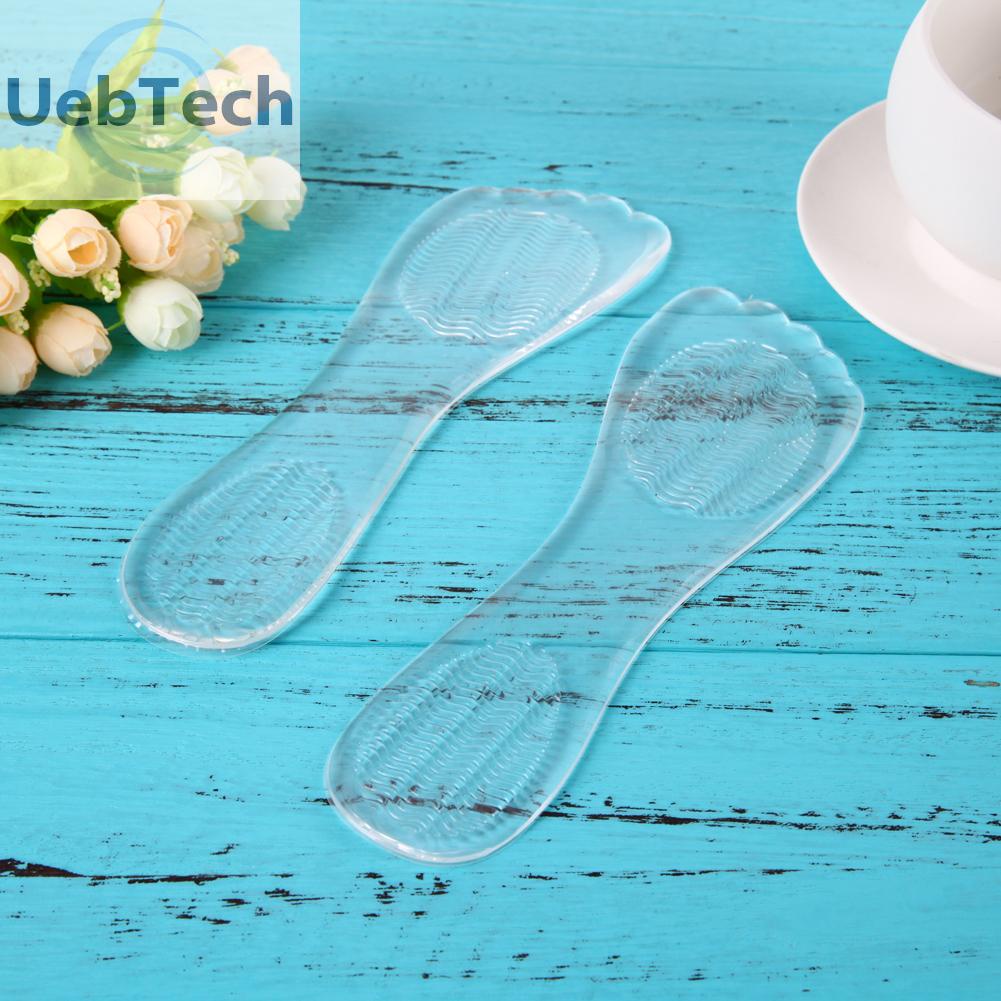 Uebtech 1 Pair High Heel Silicone Gel Cushion Insole Shoe Anti Slip Foot Feet Pad