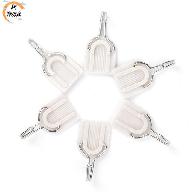 Set 6 Móc Treo Đồ Gắn Tường Không Để Lại Dấu Vết Tiện Dụng Cho Nhà Bếp/Phòng Tắm