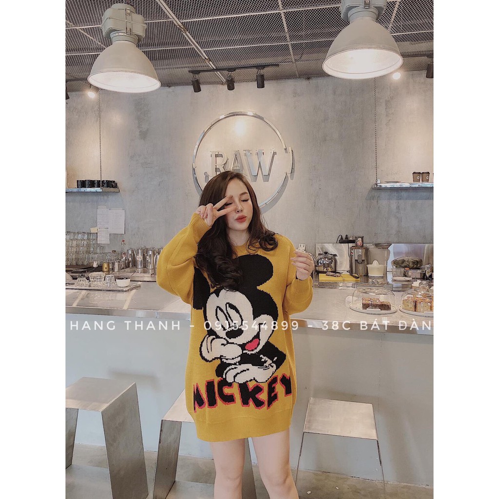 ÁO LEN CHUỘT MIKEY HÀNG QUẢNG CHÂU BAO CHẤT - CỰC ĐẸP CHO QUÝ CÔ