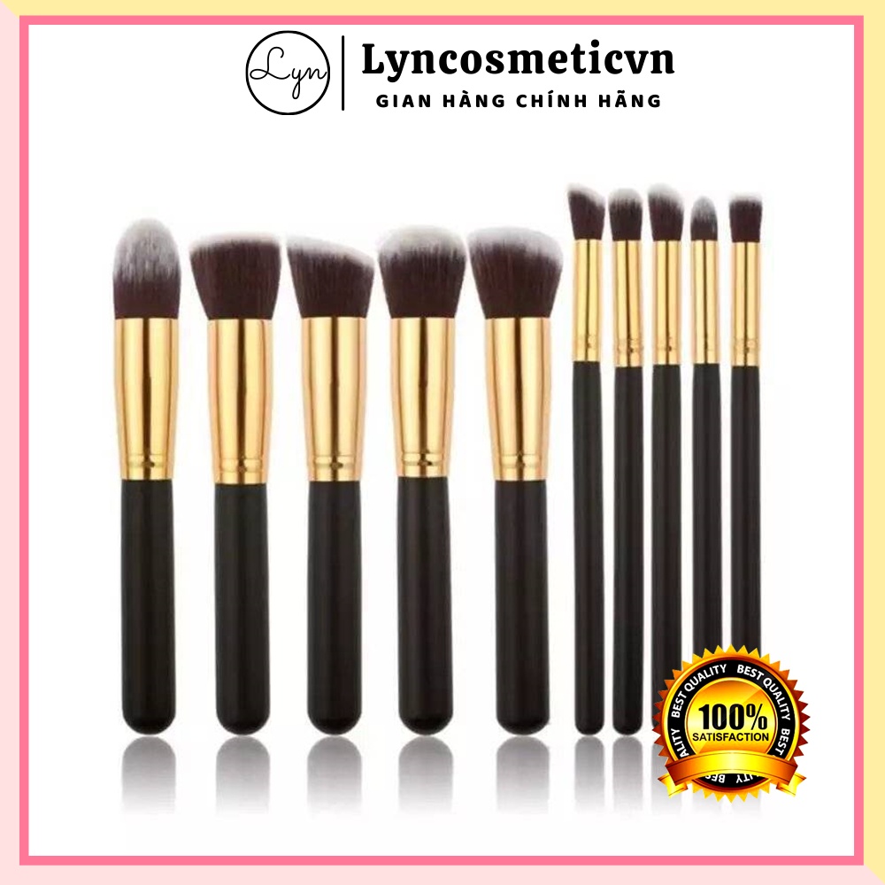 Set cọ makeup chuyên nghiệp 10 cây