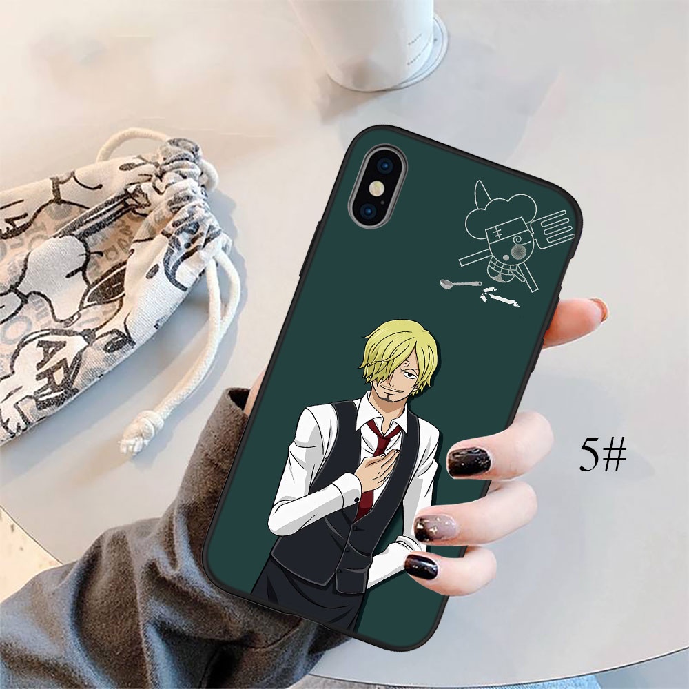 Ốp Điện Thoại Họa Tiết Hoạt Hình One piece Sanji Cho Iphone 5 5S 6 6S 7 8 11 Pro Max Plus SE XR IX13
