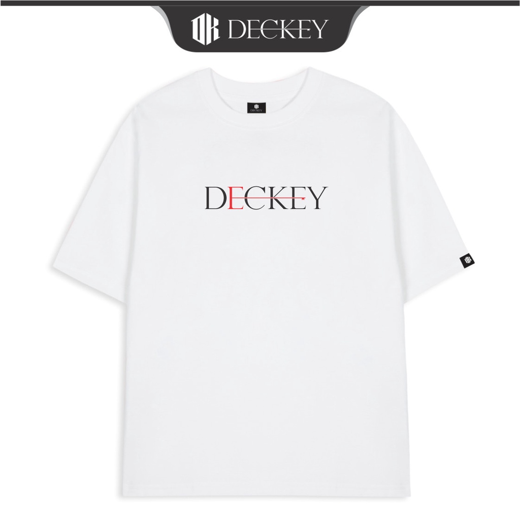 Áo Thun Cotton Unisex Nam Nữ Form Rộng Local Brand DECKEY BASIC RED