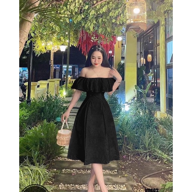 [ CHUBBY BIGSIZE ] ĐẦM TRỄ VAI