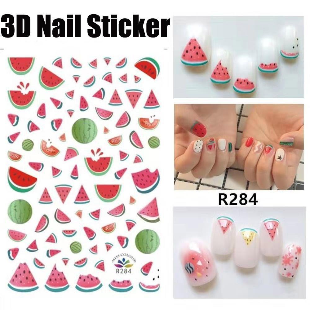 Sticker Dán Móng Nghệ Thuật Họa Tiết Cầu Vồng Mới