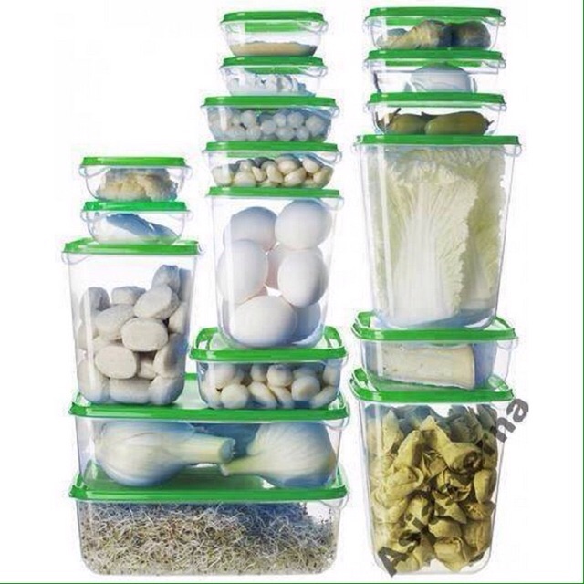 Bộ hộp nhựa đựng thức ăn 17 chi tiết _ Giá Bán Sỉ Lẻ