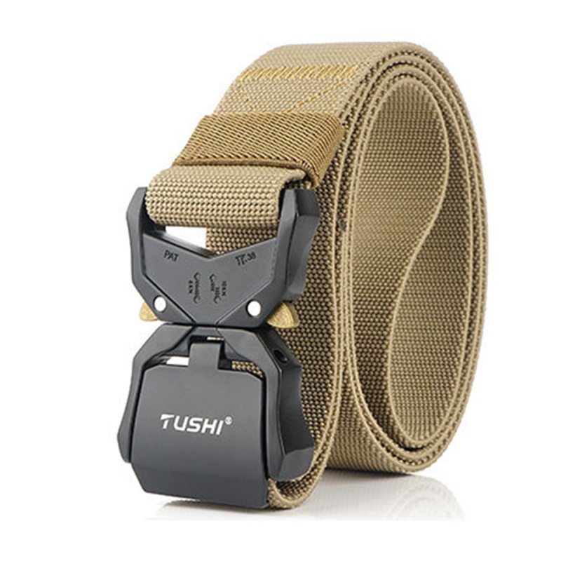 Thắt Lưng Nylon Co Giãn Tháo Lắp Nhanh Khóa Hợp Kim Nhôm Cho Unisex