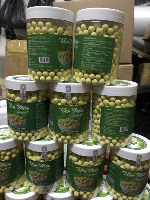 Combo 2kg viên mầm nguyên xơ, 2 kg viên cà gai leo, 2kg viên trinh nữ hoàng cung