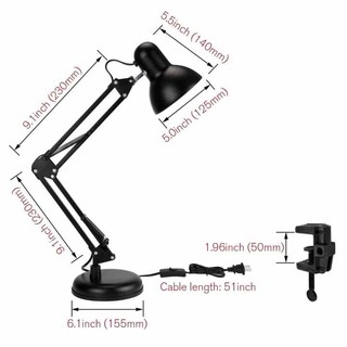 ĐÈN HỌC GẤP KHÚC CÓ ĐẾ KẸP CHỐNG CẬN