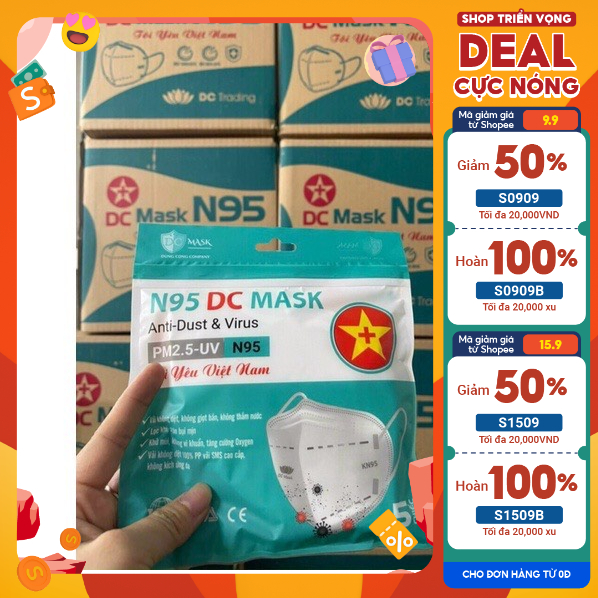 Khẩu trang y tế N95 DC Mask Chính hãng giá rẻ