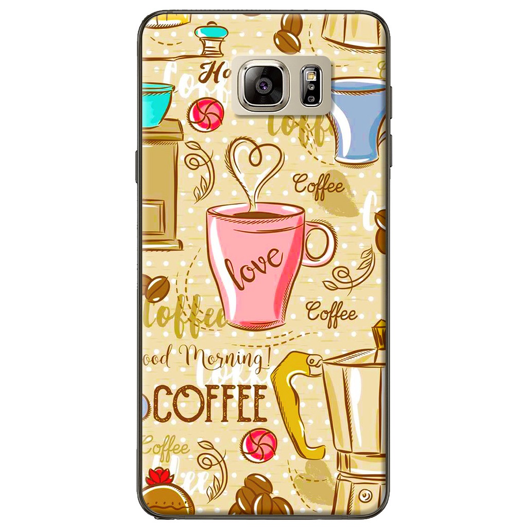 Ốp lưng nhựa dẻo Samsung Galaxy Note 4, Note 5, Note 7, Note 8, Note 9 Love coffee
