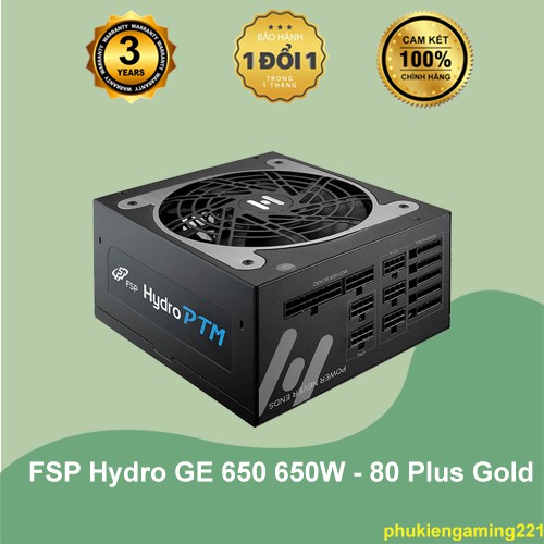 Nguồn máy tính FSP HYDRO PTM 750w 80 plus Platinum - Hàng Chính Hãng