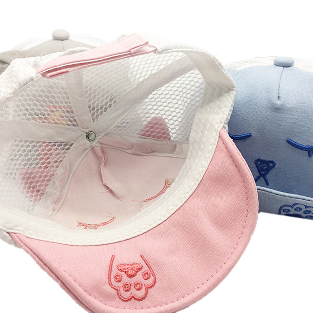 Mũ lưỡi trai chất Cotton hoạ tiết hoạt hình phong cách bóng chày cho bé