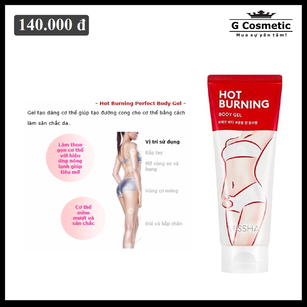 Kem Tan Mỡ Missha Hot Burning Perfect Body Gel