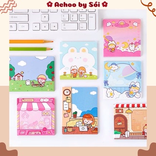 Giấy note memo tình bạn diệu kỳ, giấy ghi chú hoạt hình dễ thương