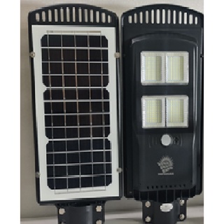 Đèn đường liền thể năng lượng mặt trời 200W ánh sáng vàng tấm pin Mono