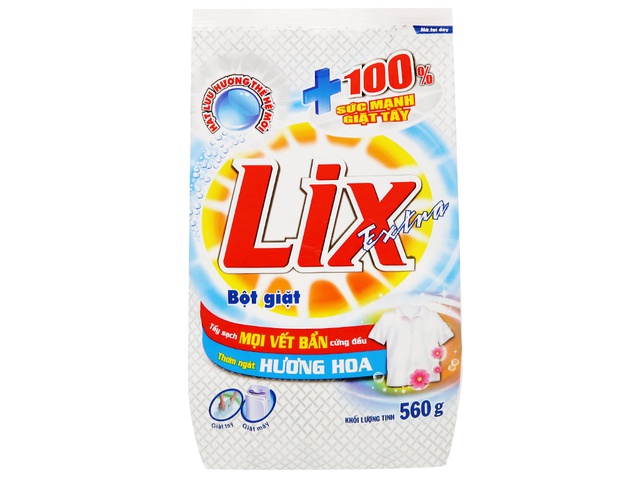 Bột giặt Lix 560g hương nước hoa