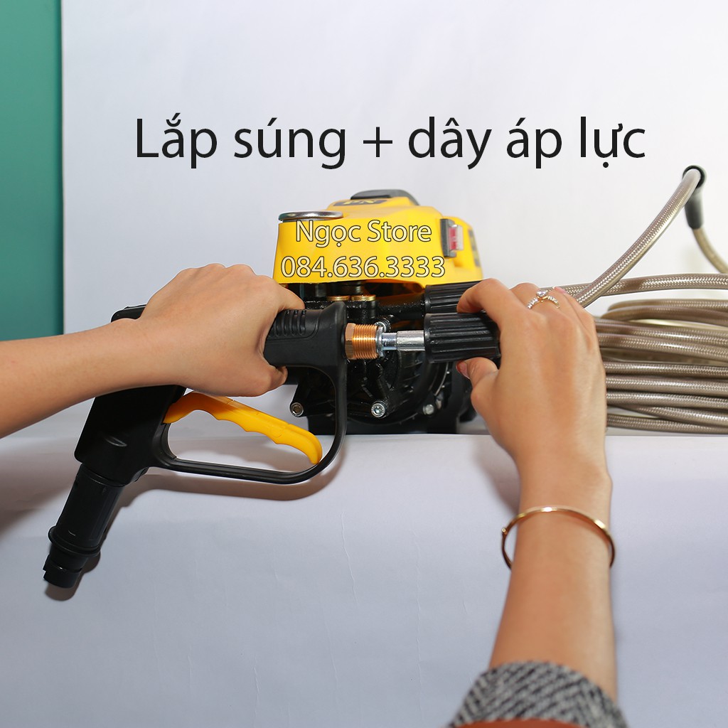 Máy rửa xe gia đình Pananosic áp lực 120bar [BẢO HÀNH 12 THÁNG]