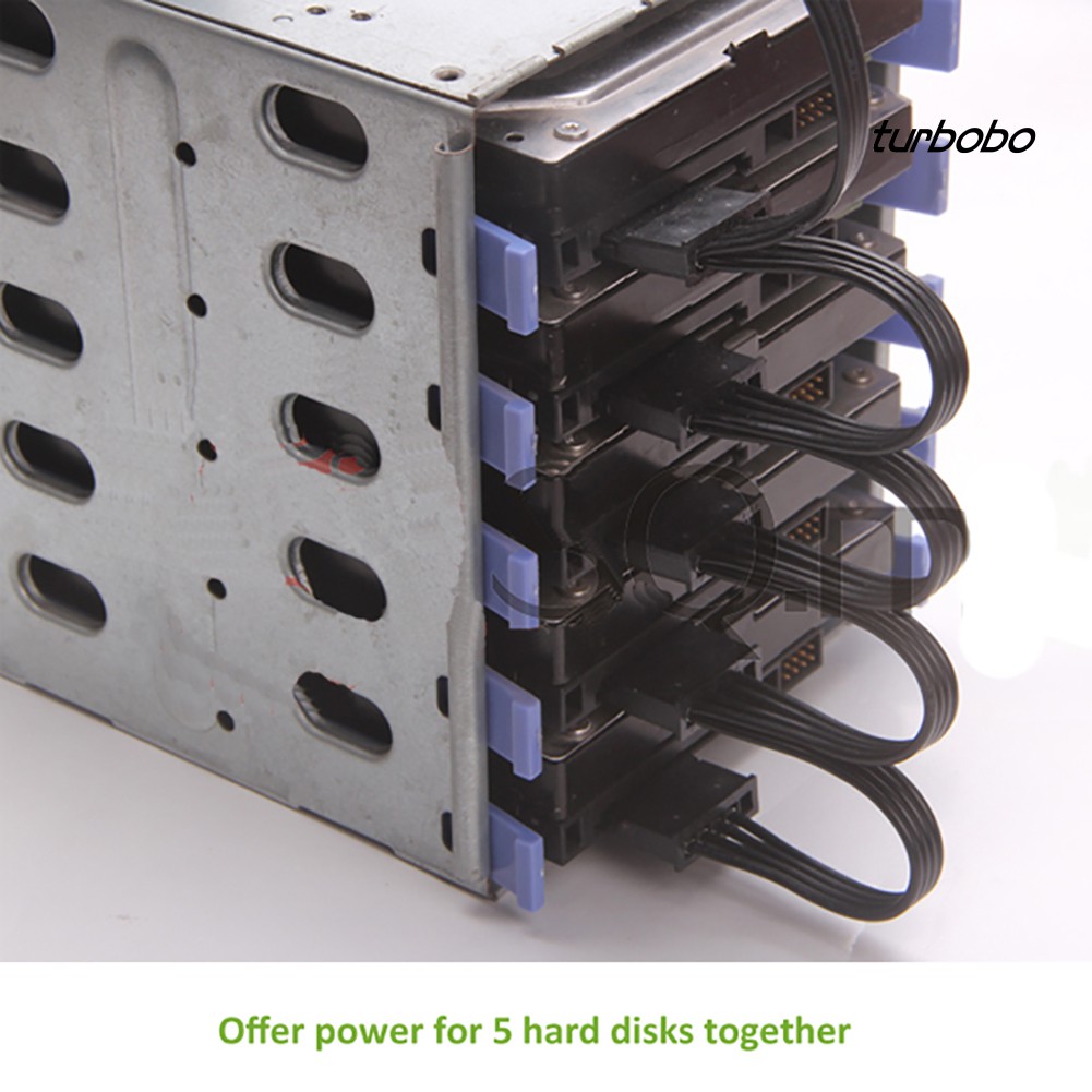 Cáp Chia Nguồn 4pin 1 Sang 5 Ide Sata 15pin Cho Máy Tính