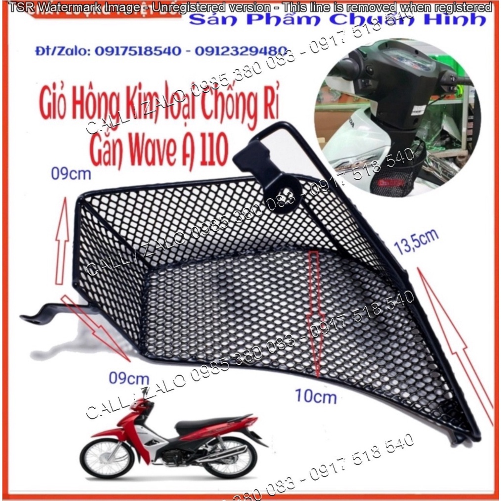 Rổ Hông Xe Wave 110 Như Wave A 2017 - 2021 Bền Đẹp, Tiện Lợi, Chắc Chắn (Ảnh thật)