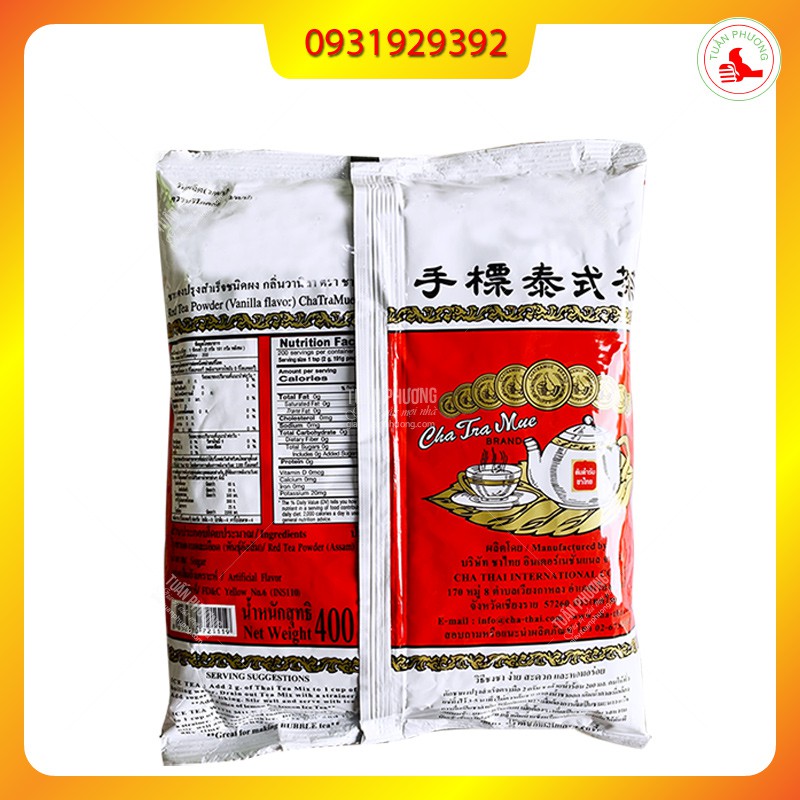 [Mã GROSALEHOT giảm 8% đơn 250K] Trà Thái Đỏ Thai Lan 400g ( Gói ) | BigBuy360 - bigbuy360.vn